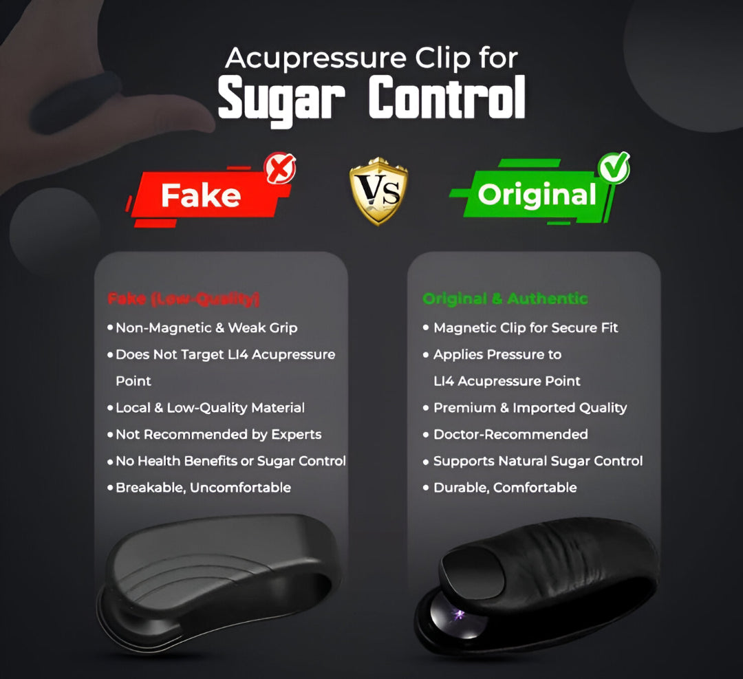 Acupressure Clip for Sugar Control
