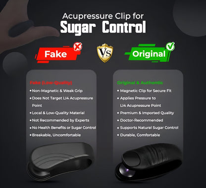 Acupressure Clip for Sugar Control